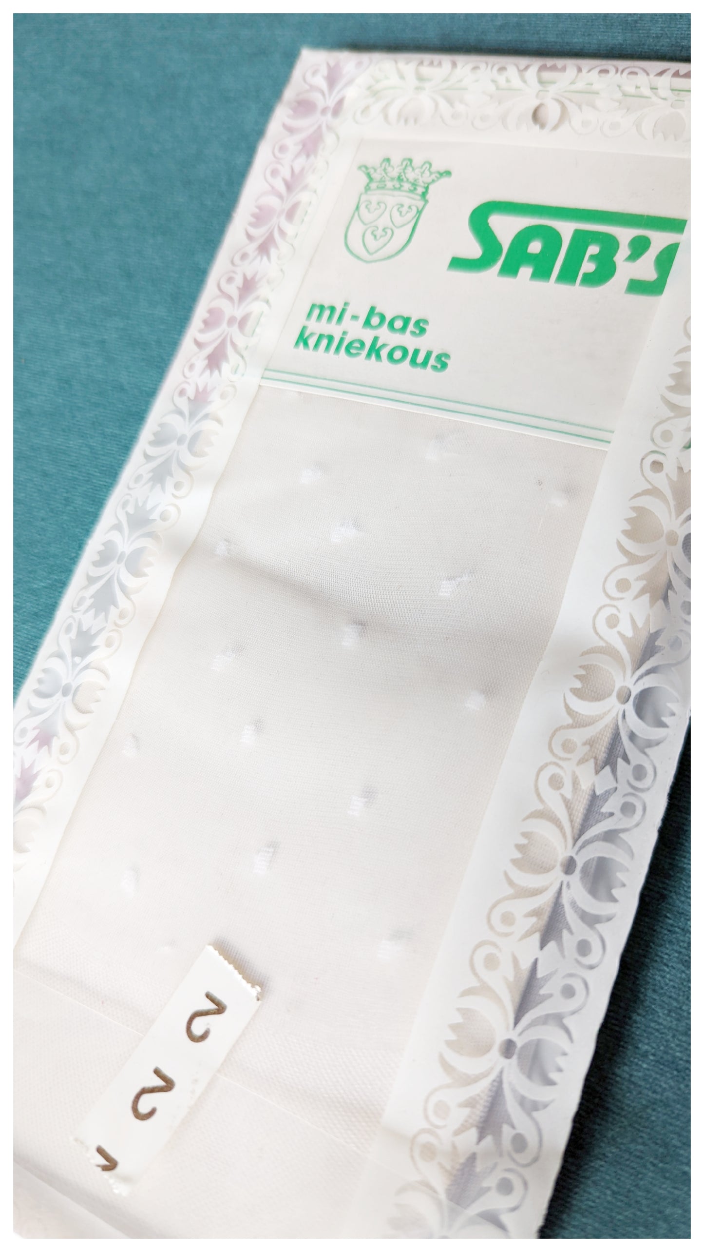 Mi-bas à pois 80s