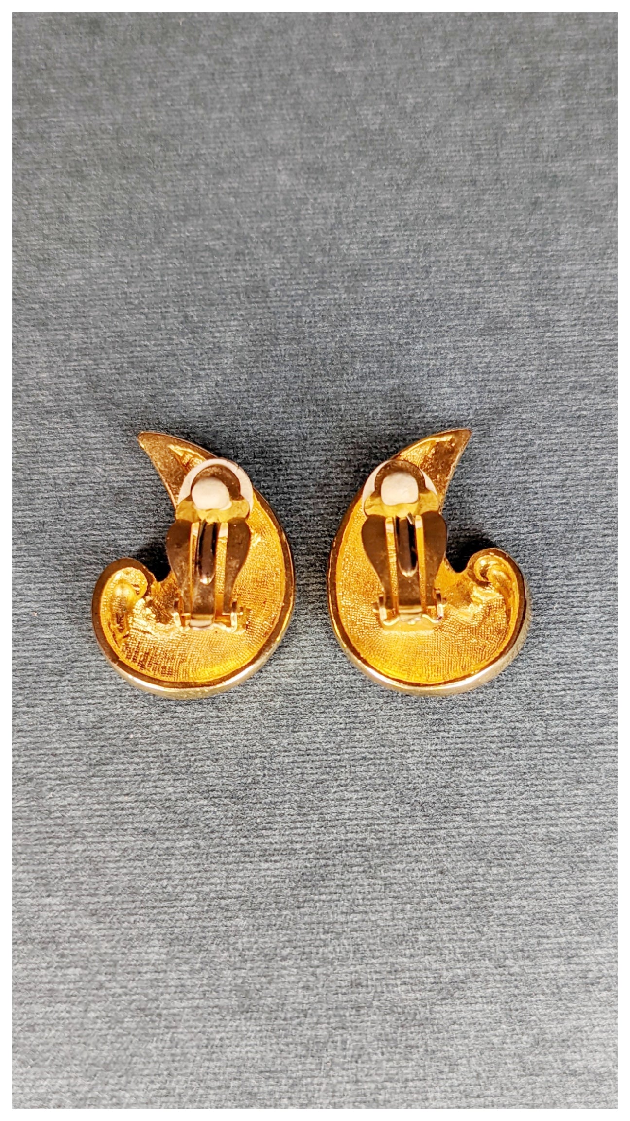 Boucles clips flamme rouge 80s