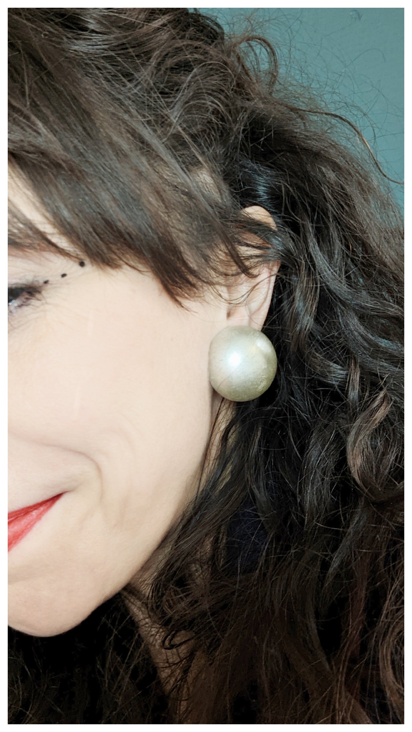 Boucles clips nacré 80's