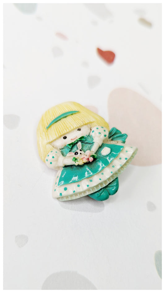 Broche Petite fille 80's