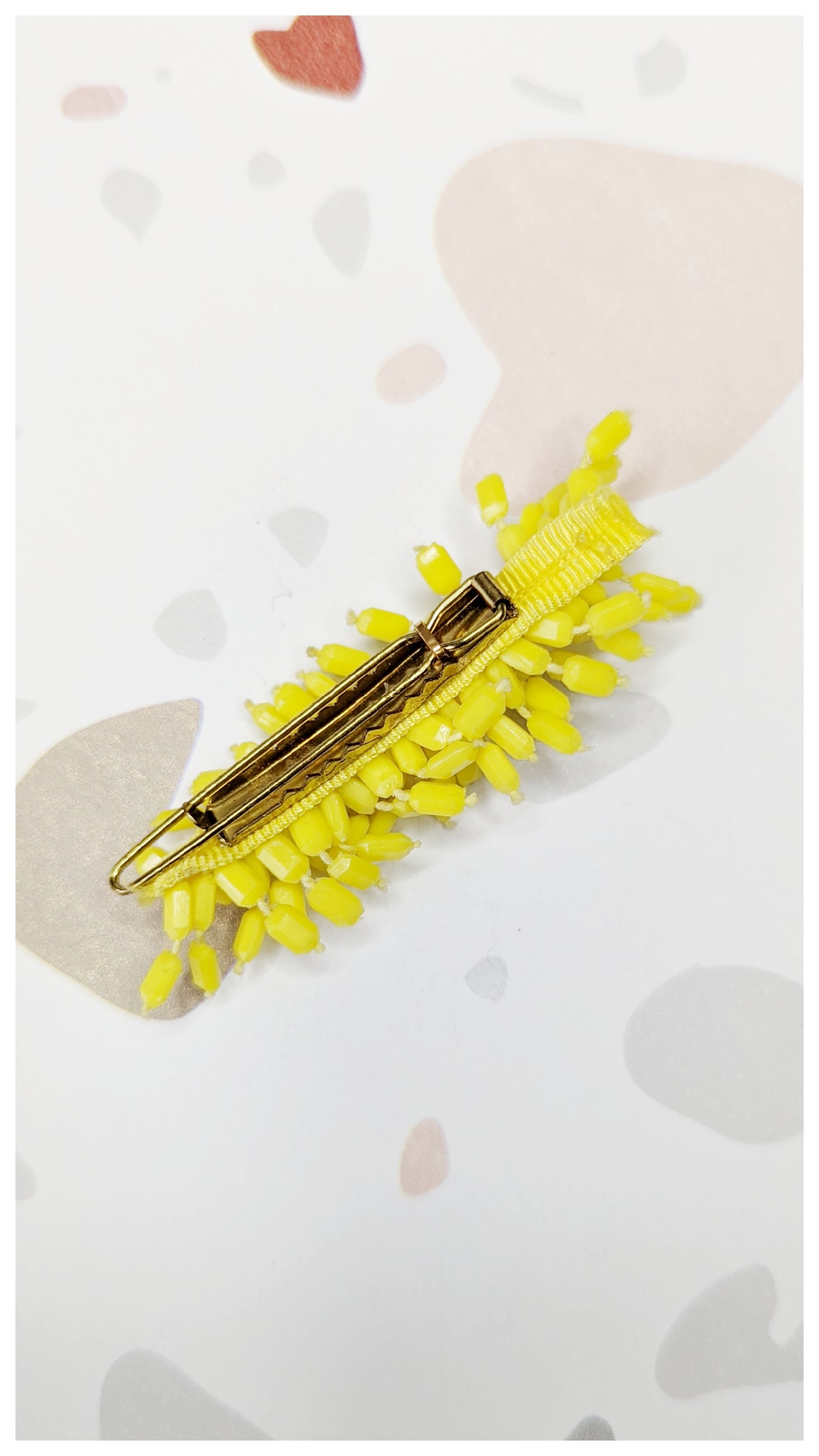 Pince plate jaune 60's (Neuve)