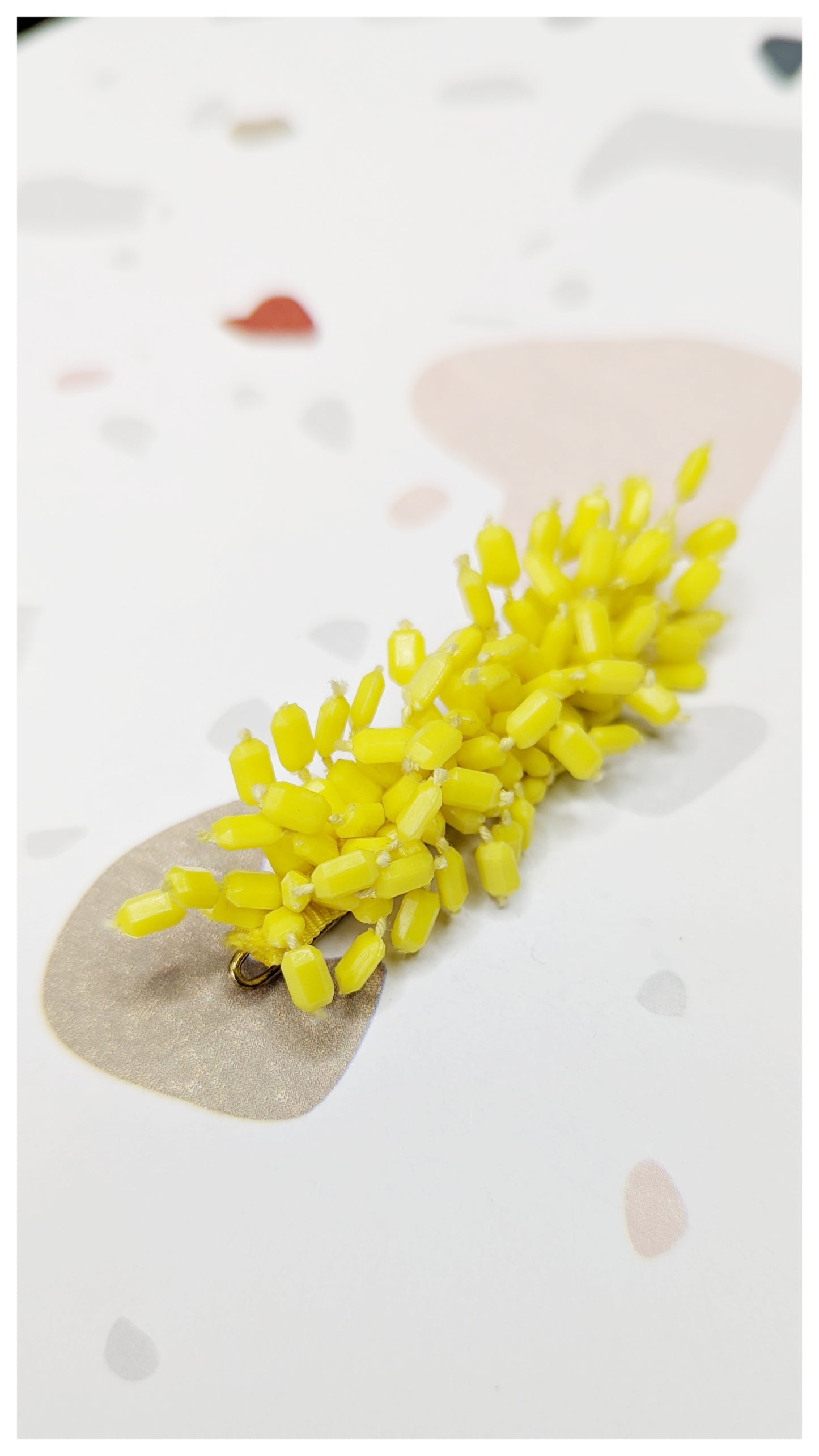 Pince plate jaune 60's (Neuve)