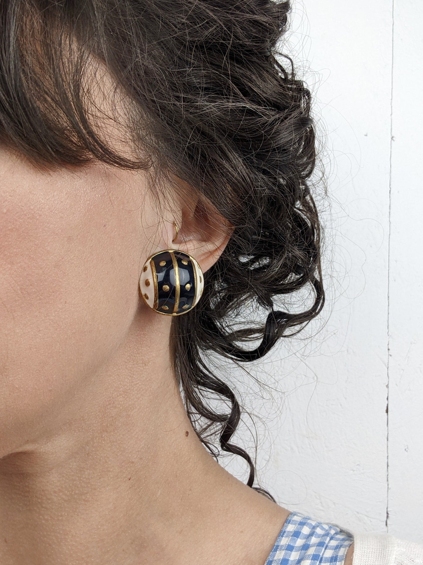 Boucles clips sphères 90s