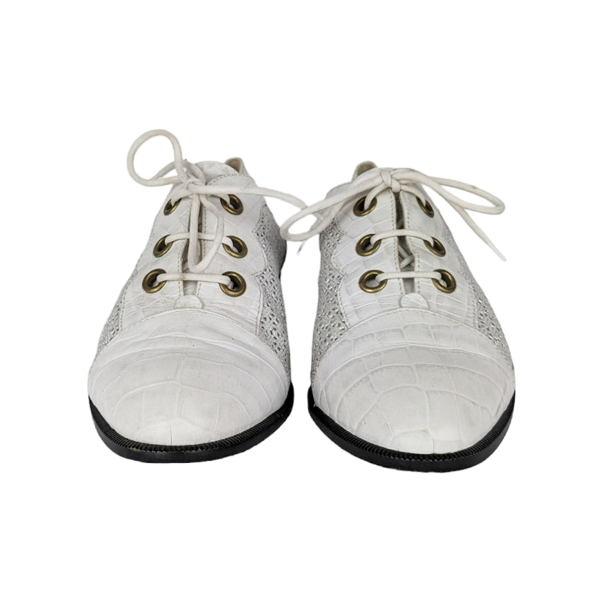 Derbies blanc argenté 90s