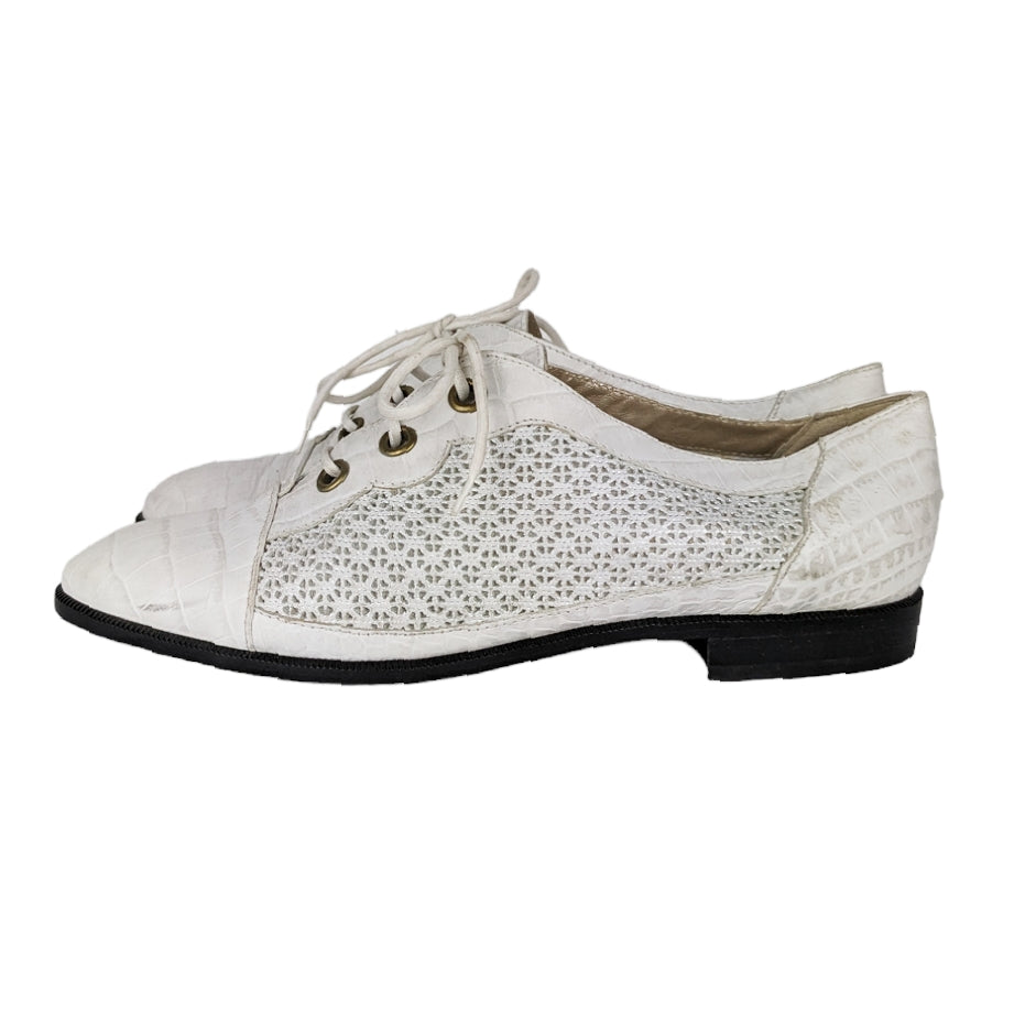 Derbies blanc argenté 90s