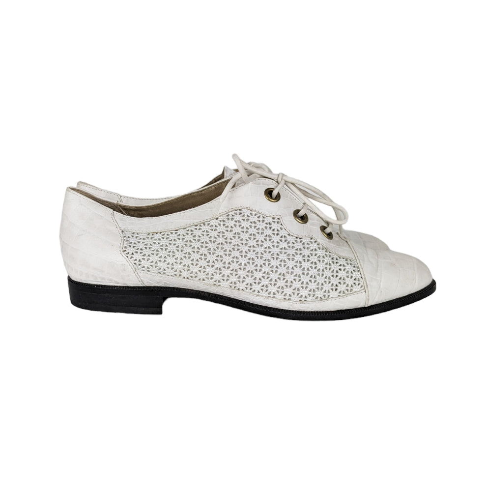 Derbies blanc argenté 90s