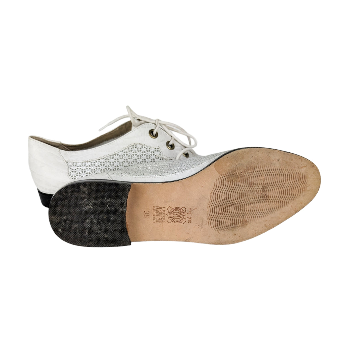 Derbies blanc argenté 90s