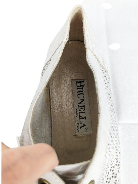 Derbies blanc argenté 90s