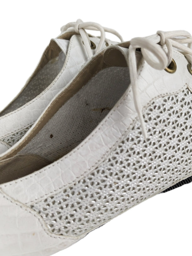 Derbies blanc argenté 90s