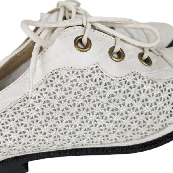 Derbies blanc argenté 90s