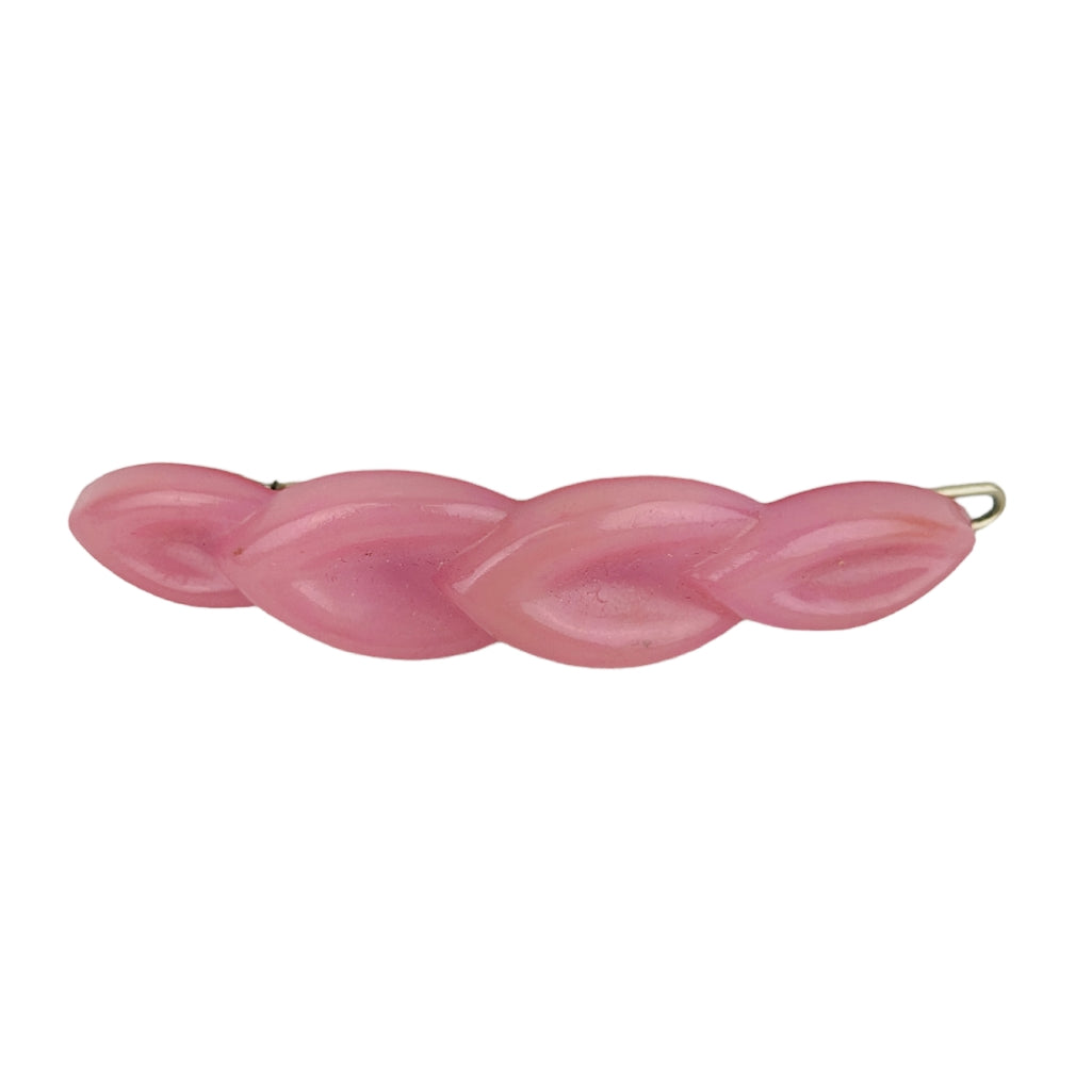 Pince à cheveux rose 60's (Neuve)