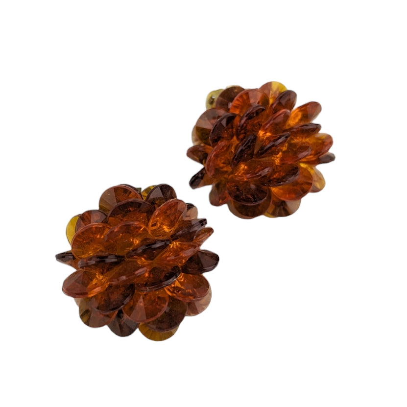 Boucles clips écail 60s