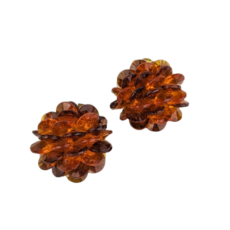 Boucles clips écail 60s
