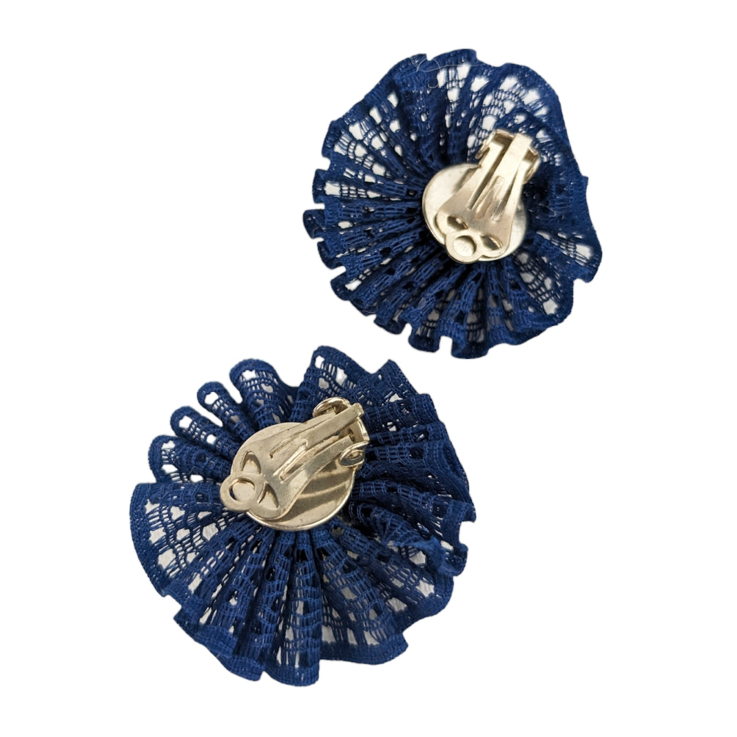 Boucles clips à dentelle 60's