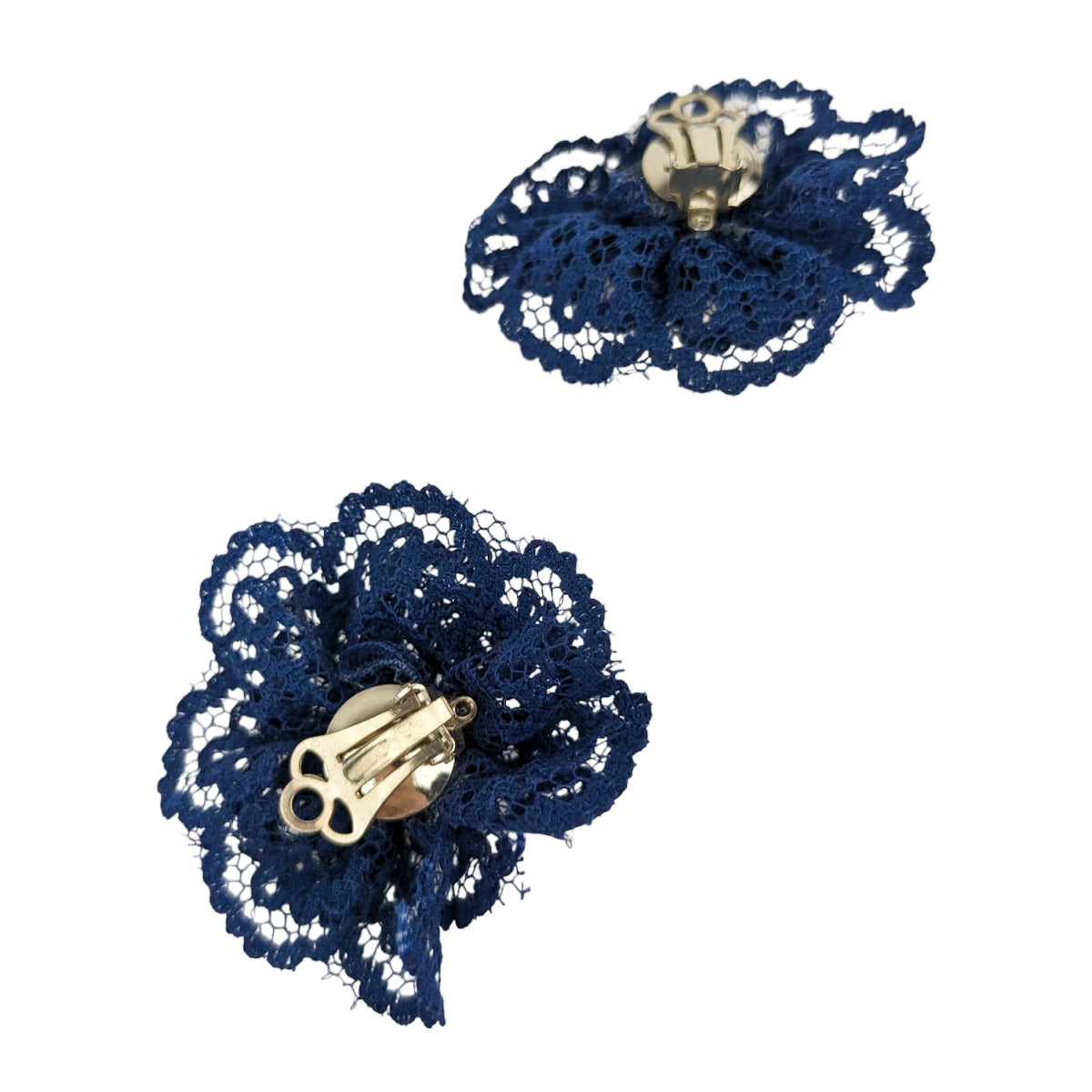 Boucles clips à dentelle 60's