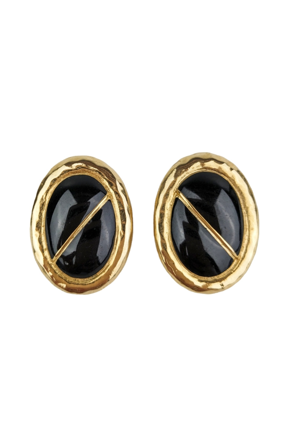 Boucles clips ovales 90s