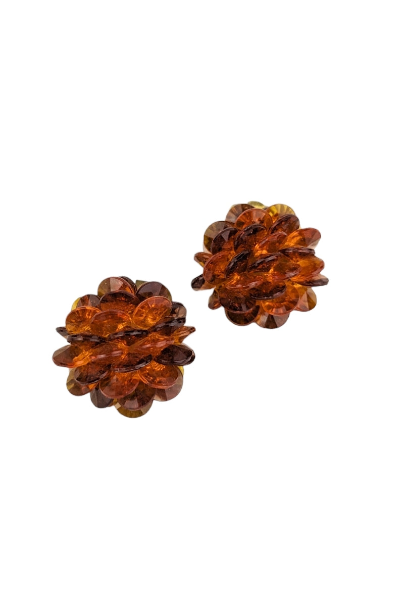Boucles clips écail 60s
