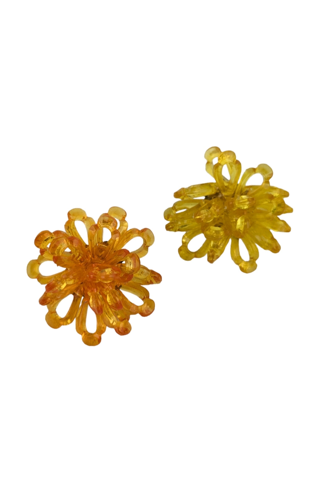 Boucles clips perles 60s