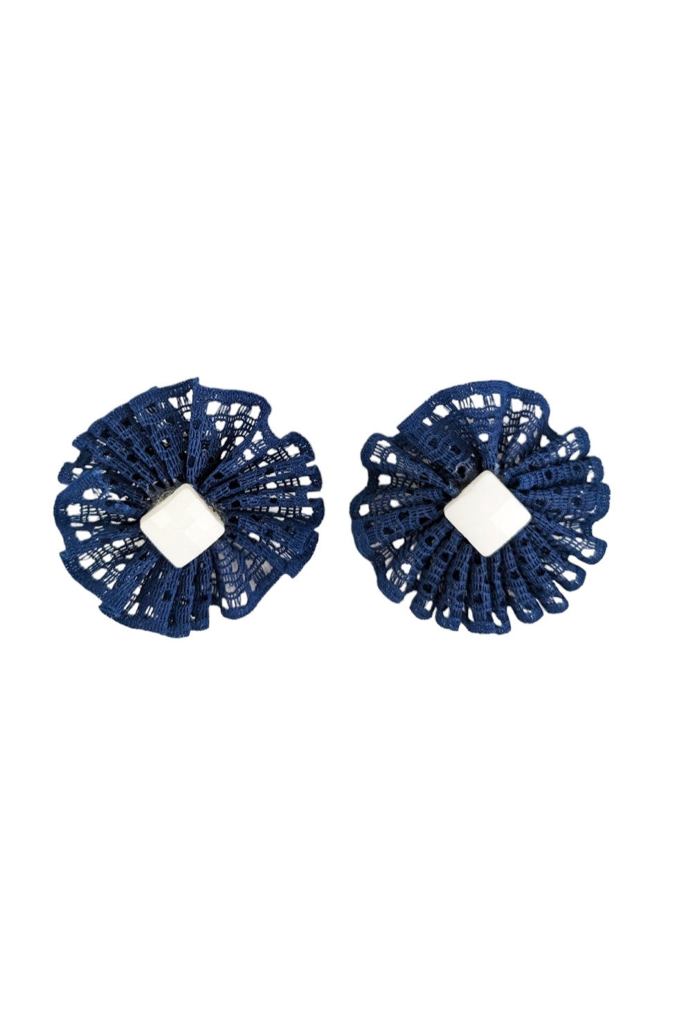 Boucles clips à dentelle 60's