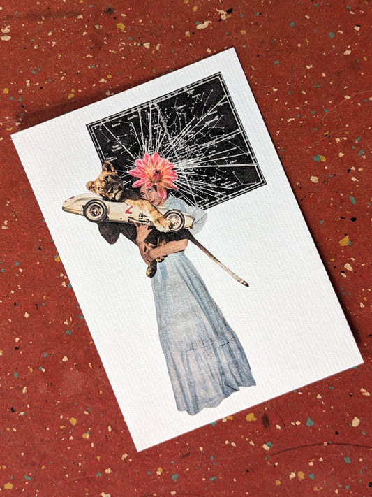 Carte postale Follow you follow me