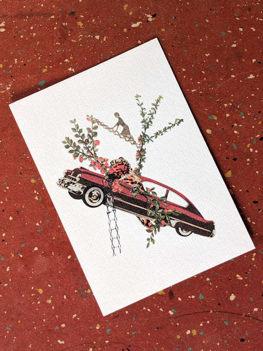 Carte postale Elle est d'ailleurs