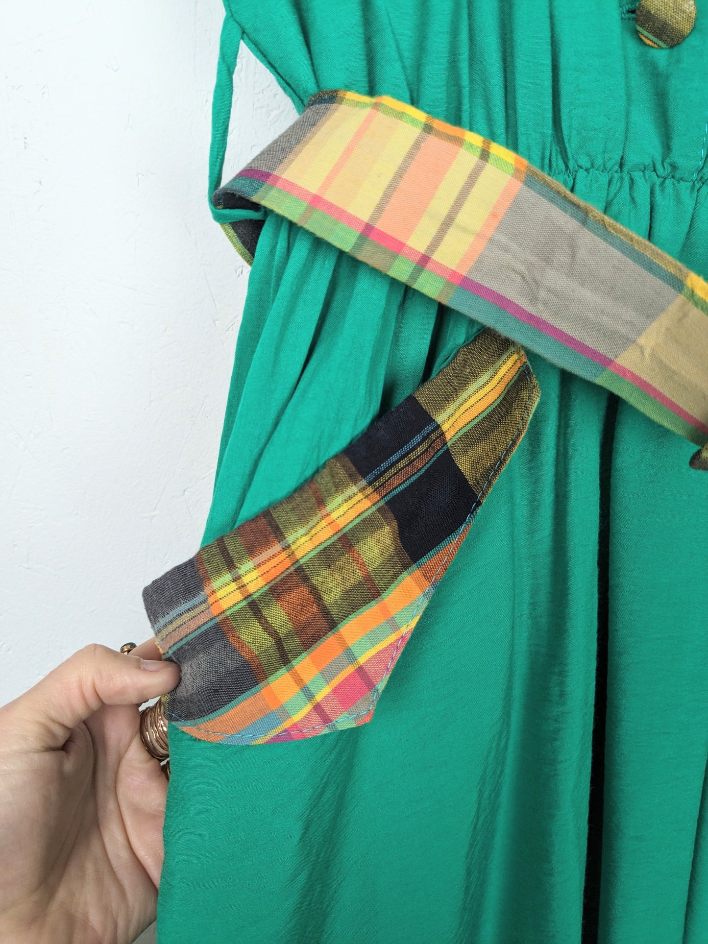 Robe tartan 80s