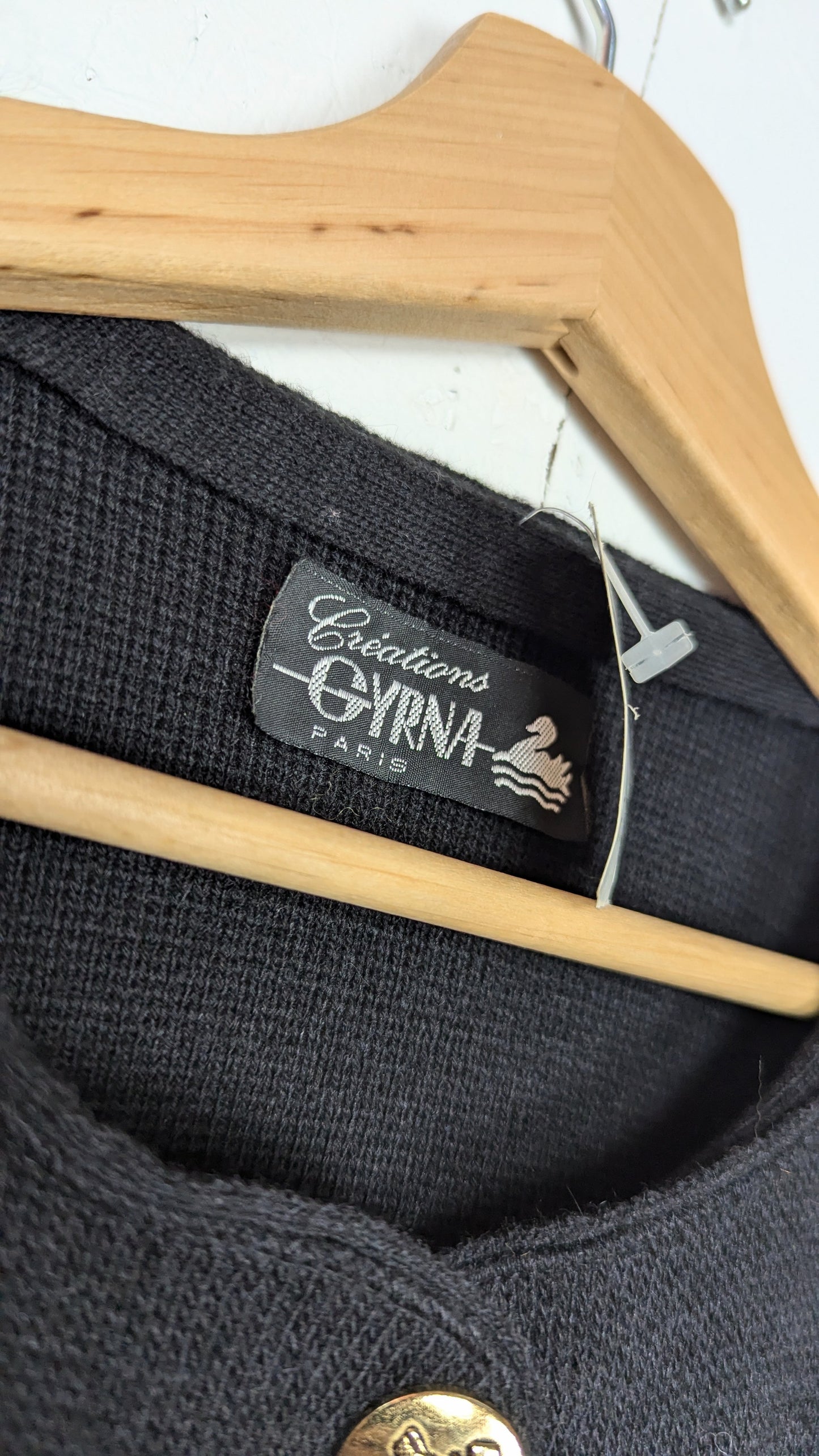 Gilet noir "Chipie" 90s neuf