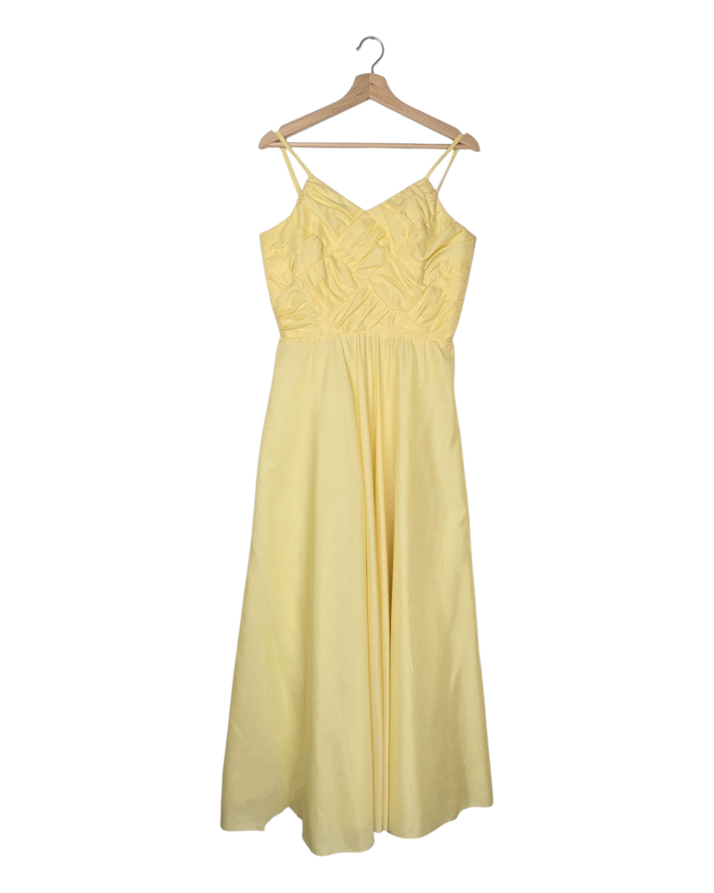 Robe de bal jaune 70s