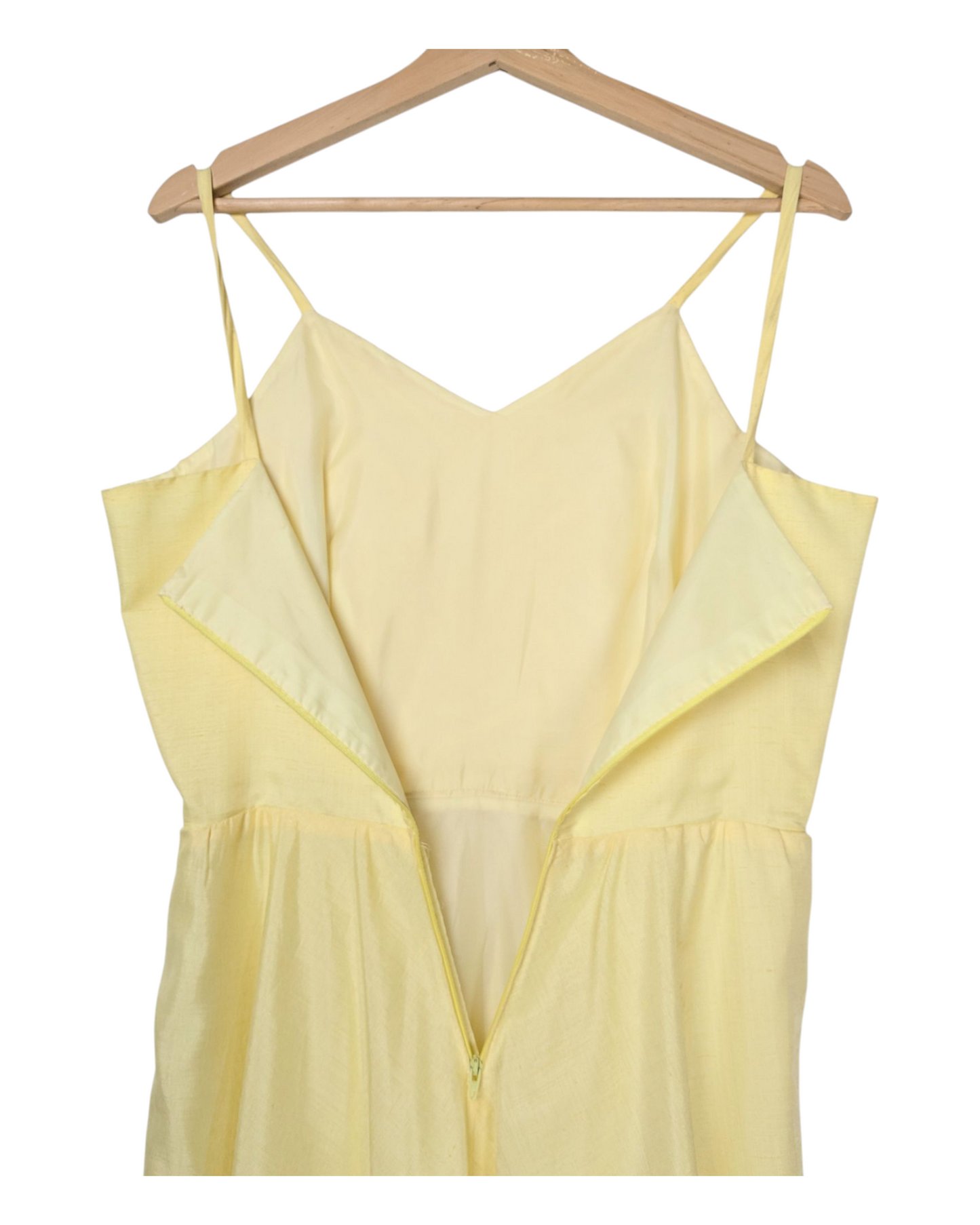 Robe de bal jaune 70s