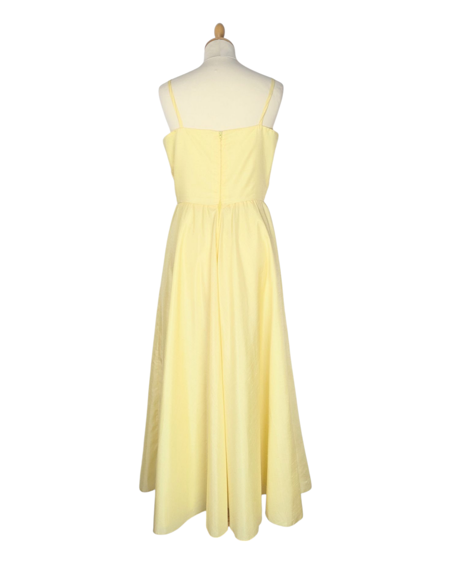 Robe de bal jaune 70s