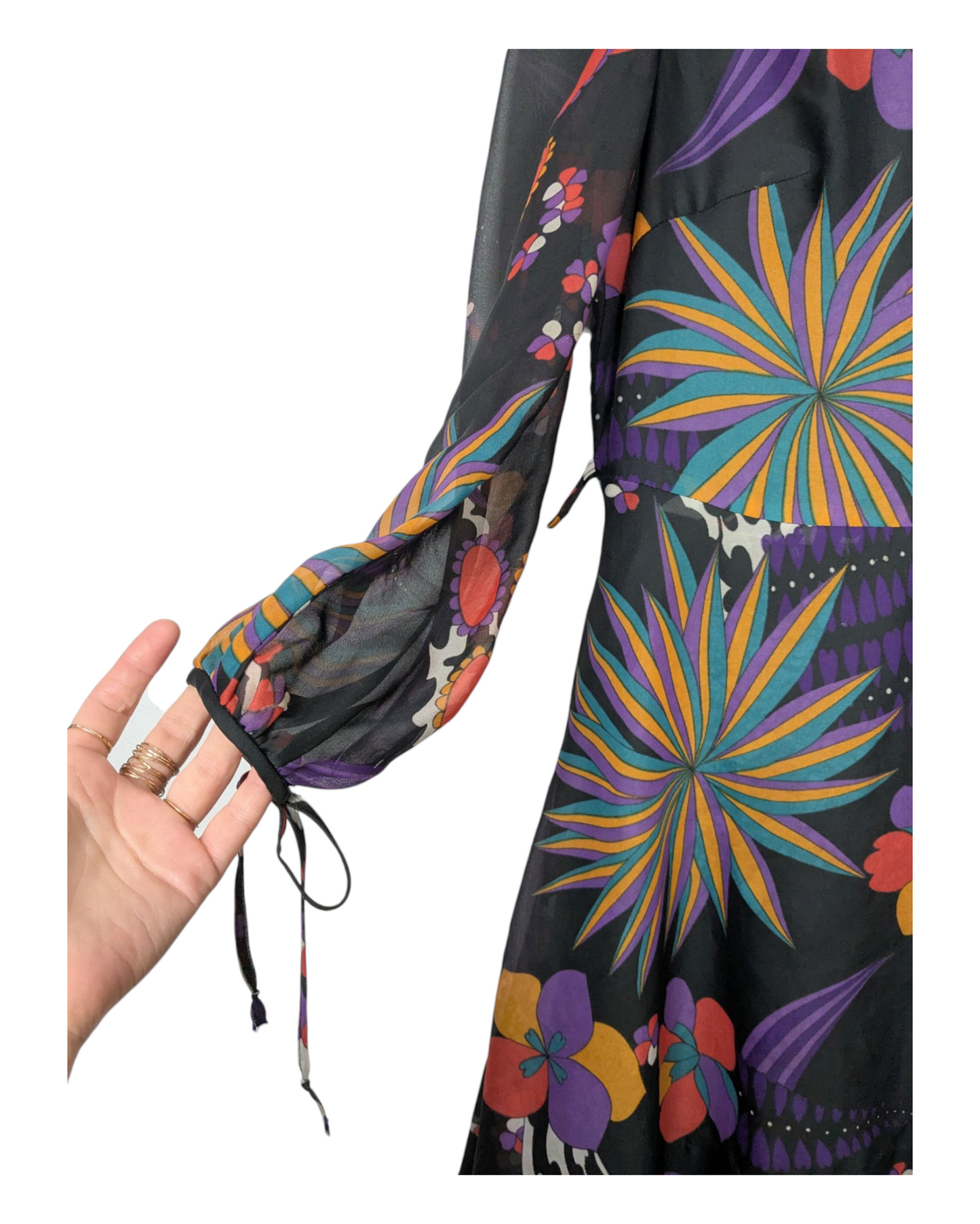Robe à fleurs 70s