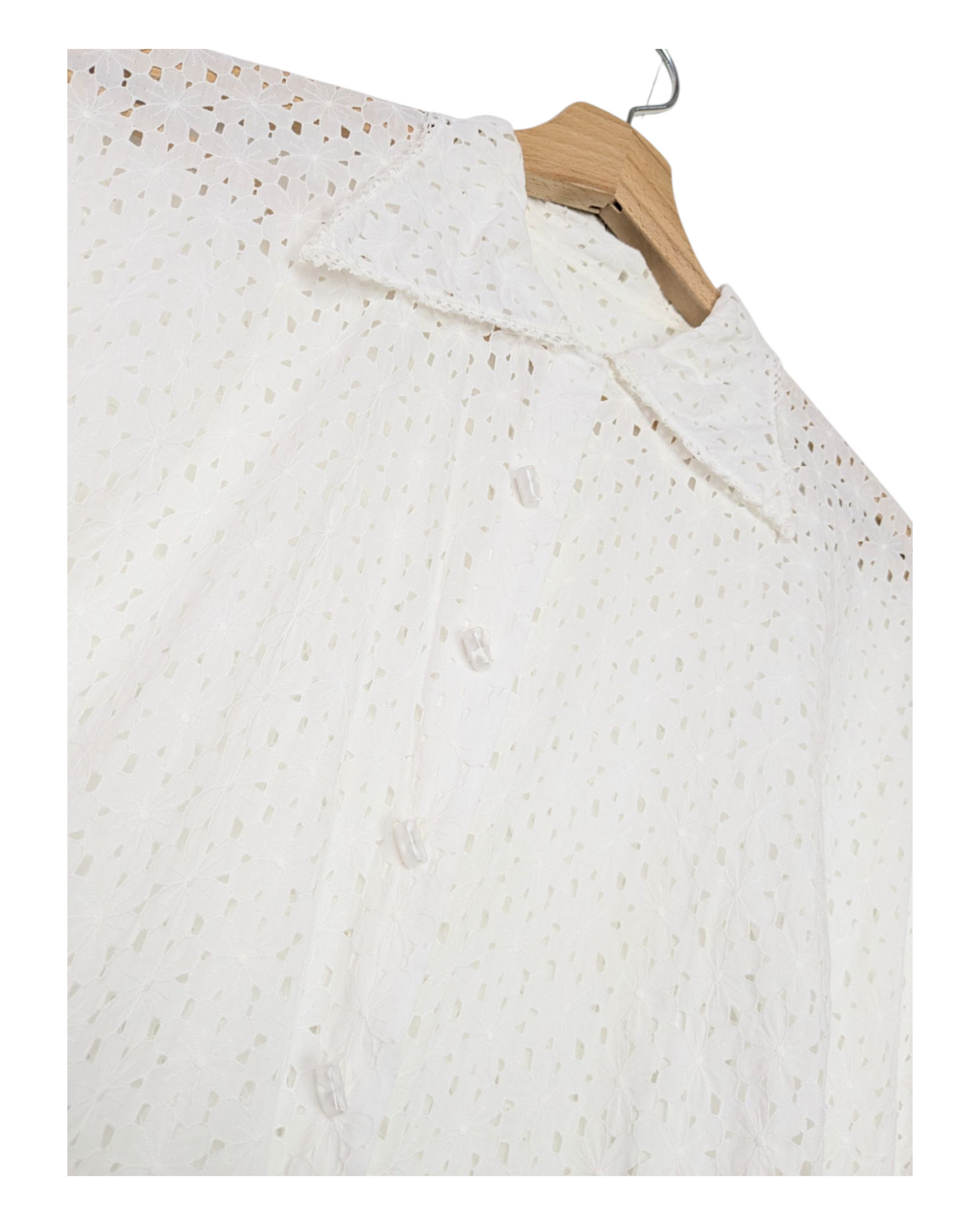 Chemisier broderie anglaise 50s