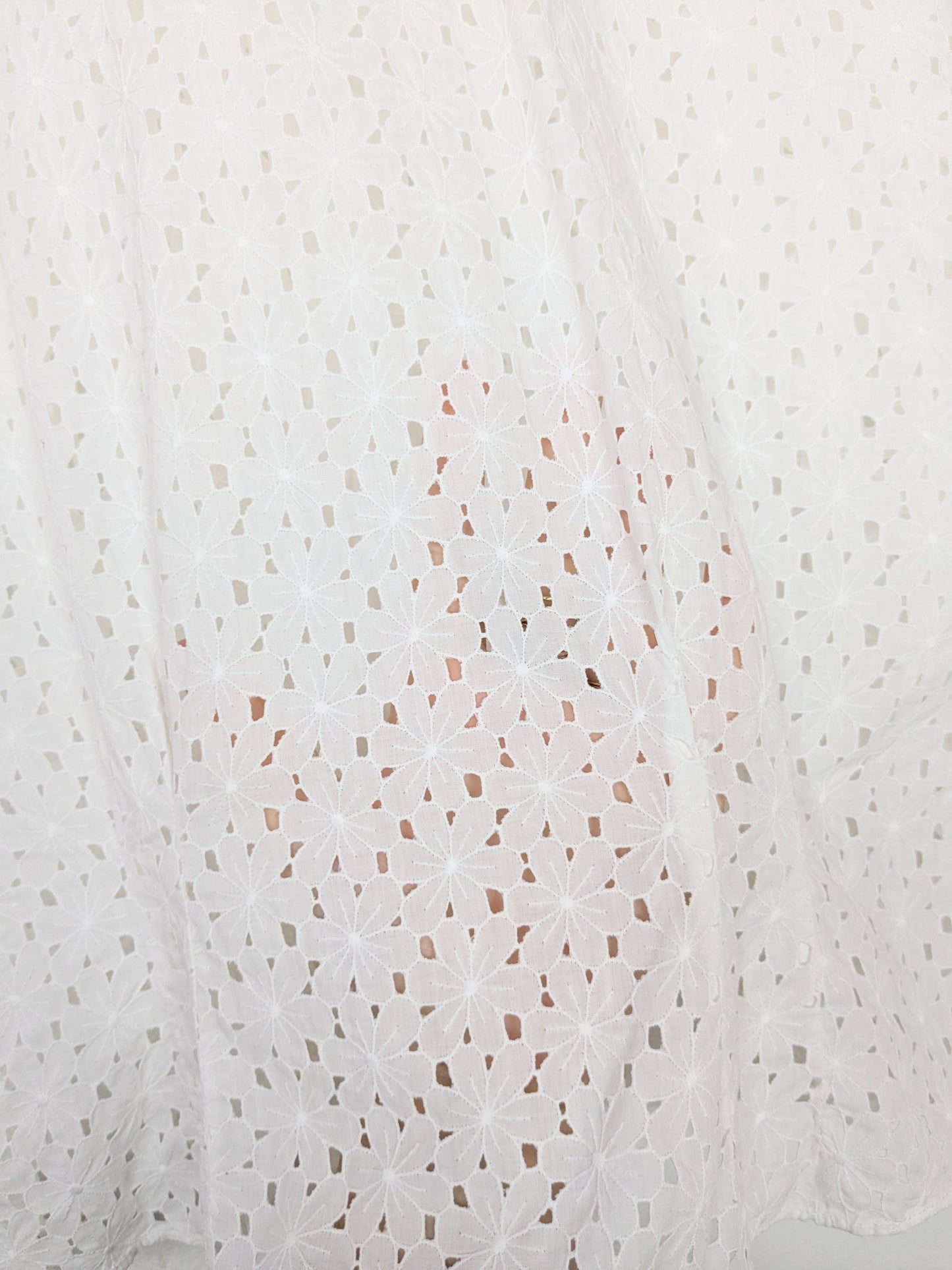 Chemisier broderie anglaise 50s