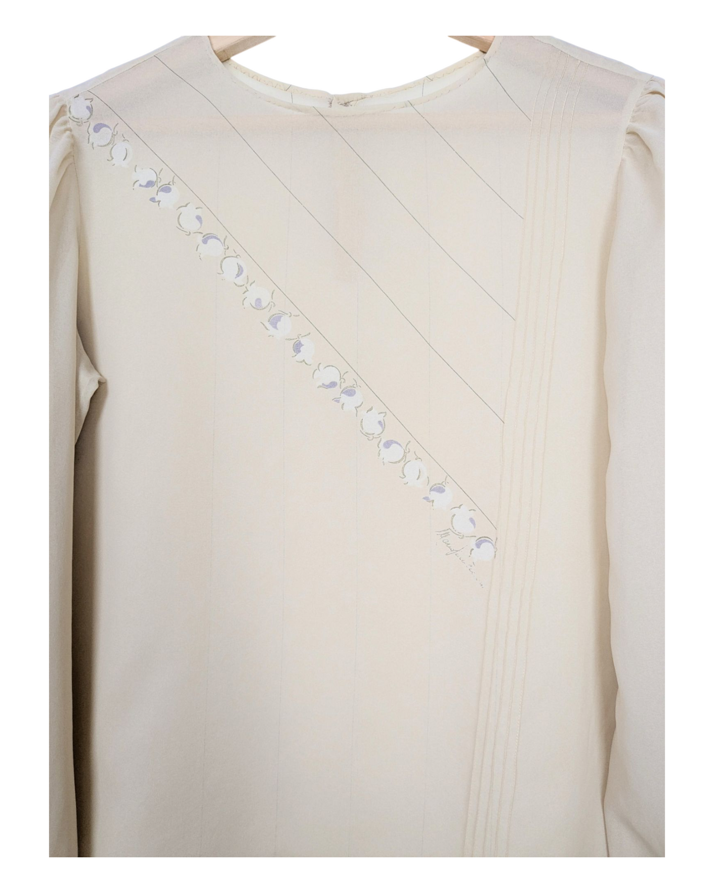 Blouse peinte 80s