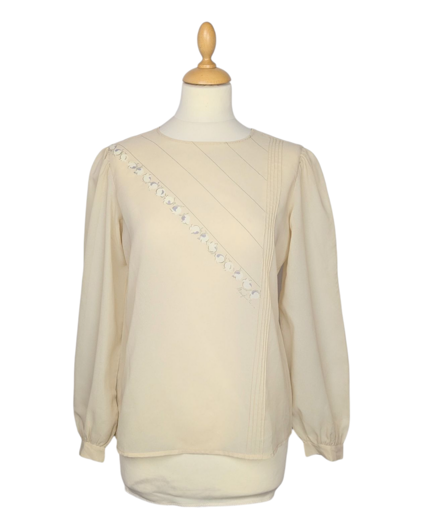 Blouse peinte 80s