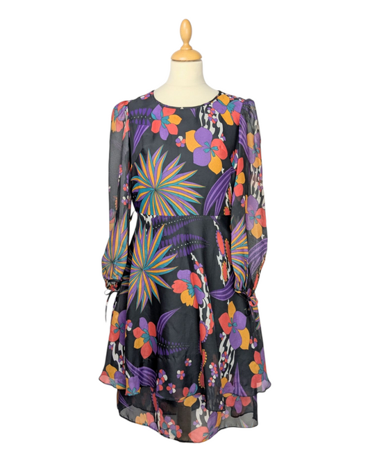 Robe à fleurs 70s