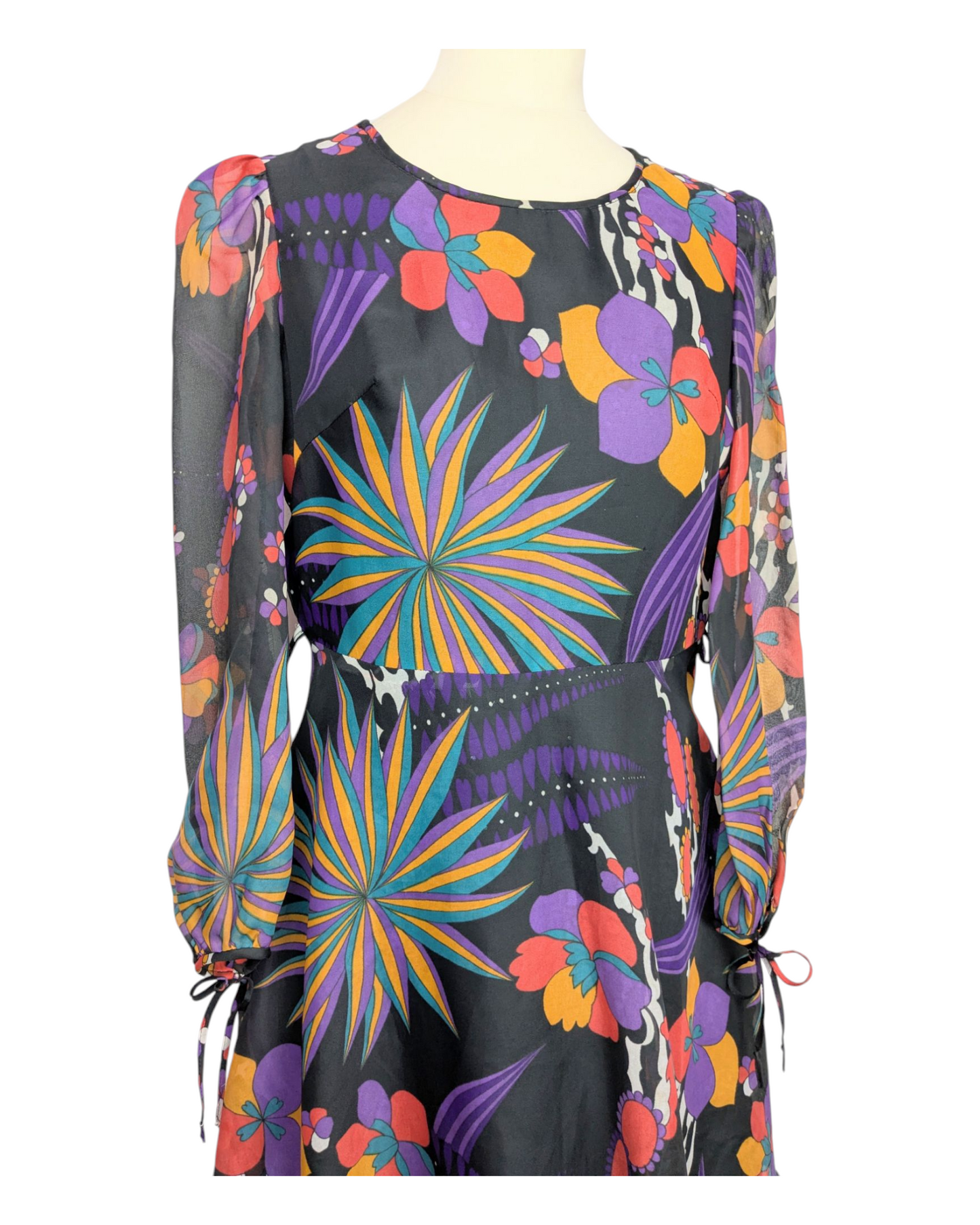 Robe à fleurs 70s