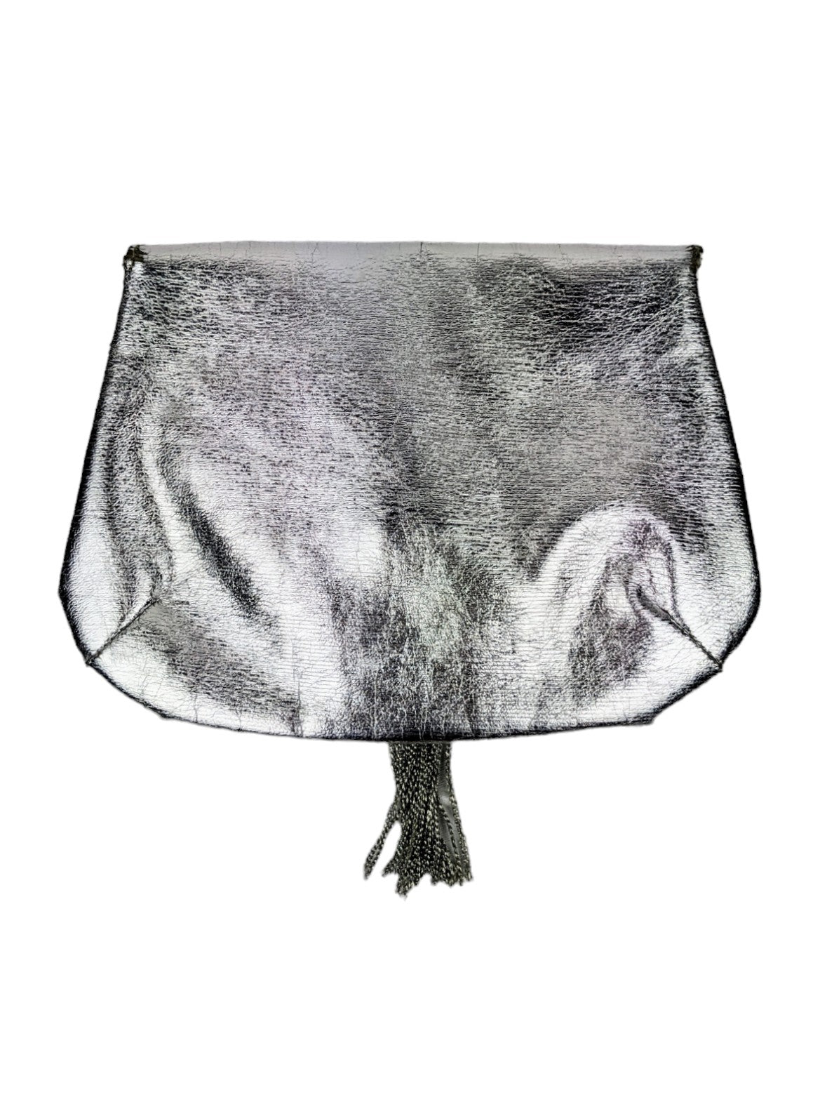 Pochette-sac de soirée argenté 60s