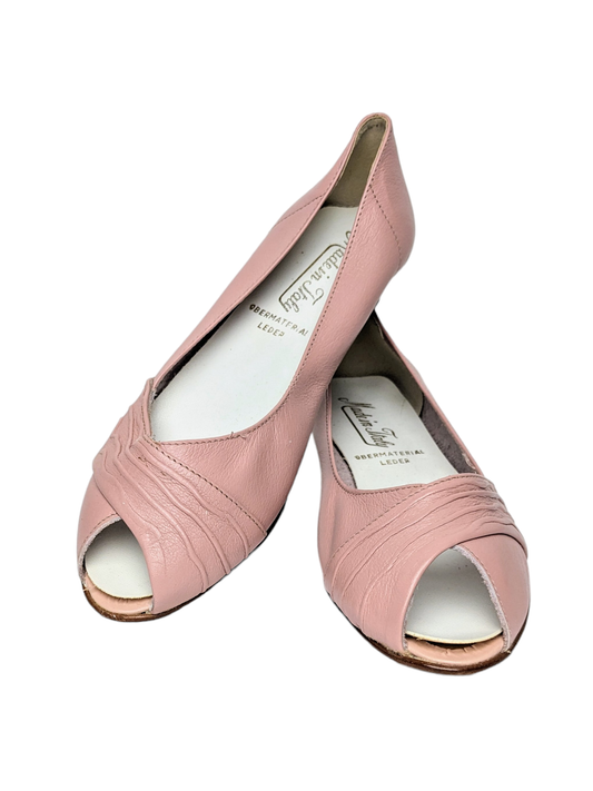 Sandales vieux rose 80s