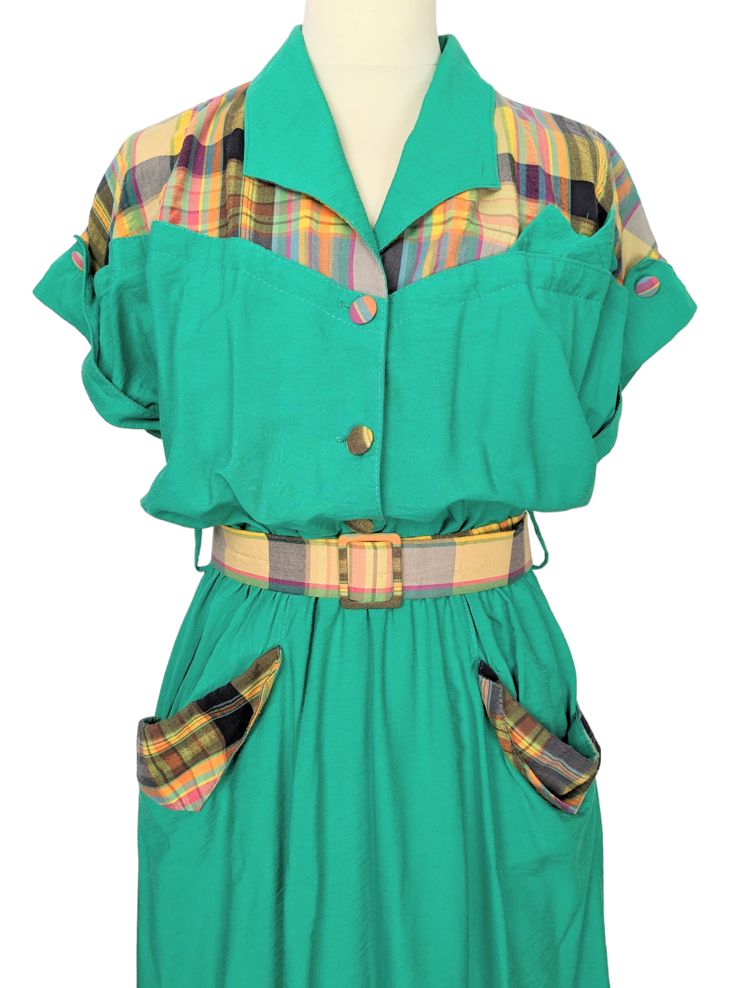Robe tartan 80s
