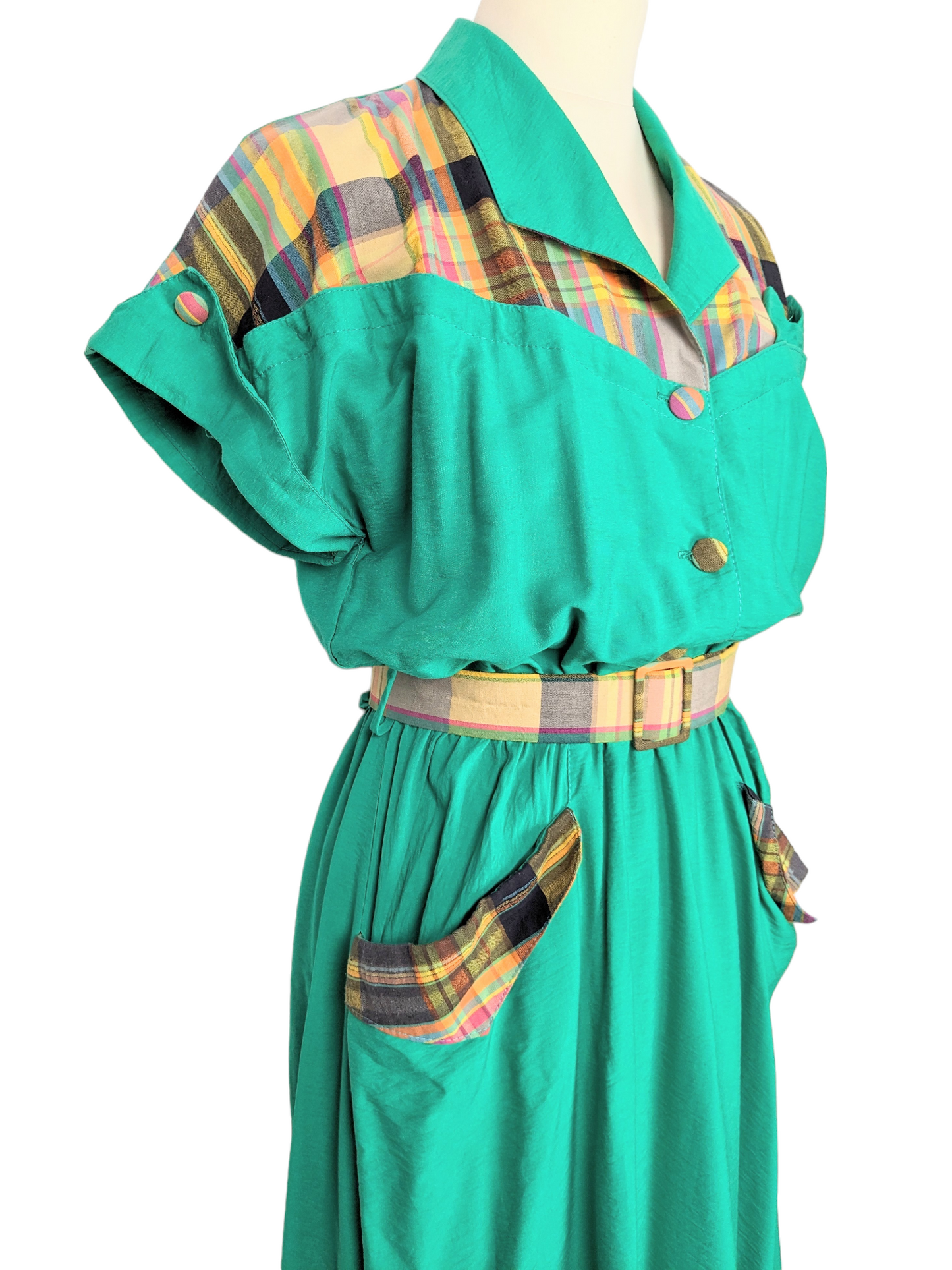 Robe tartan 80s