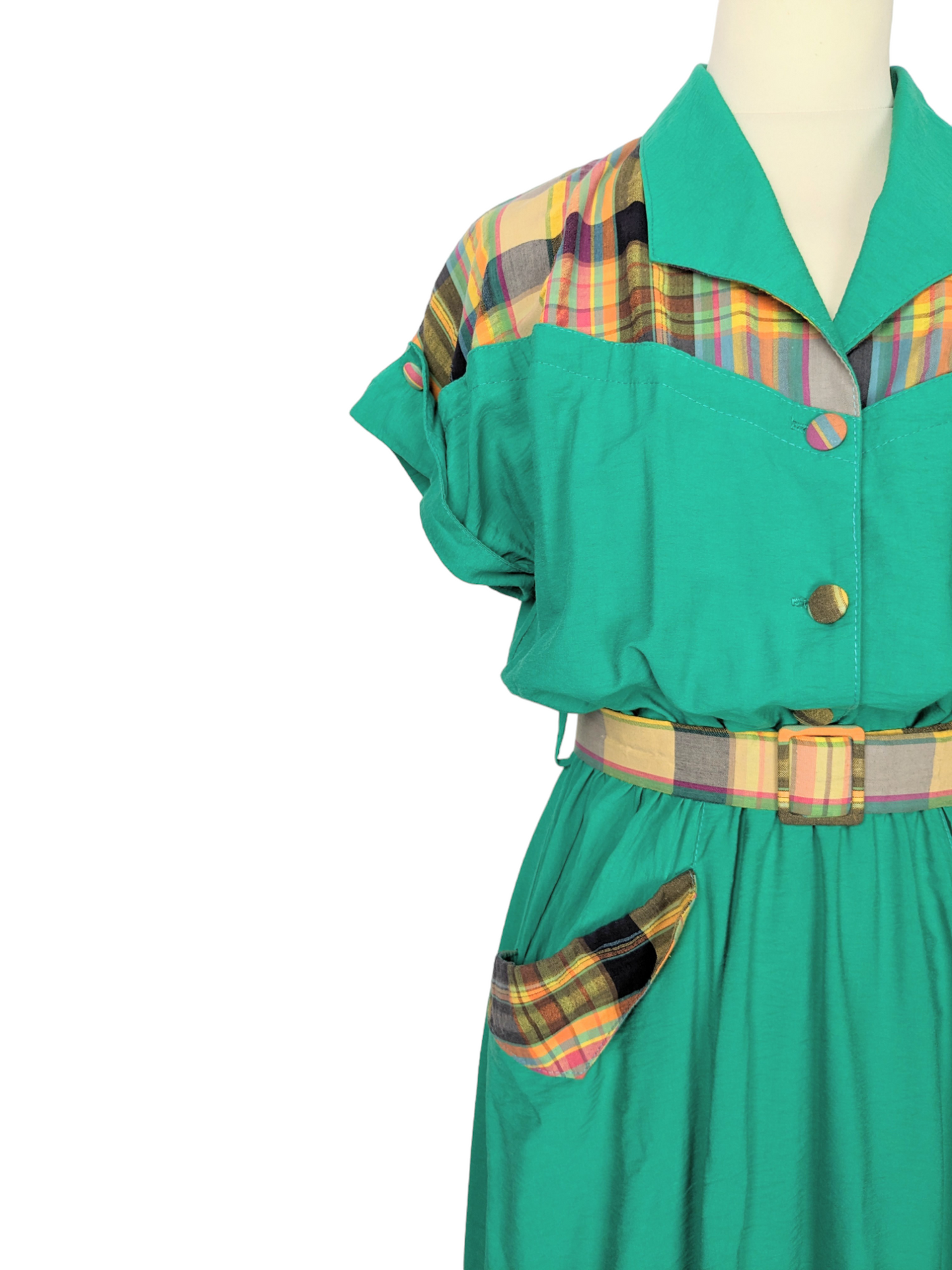 Robe tartan 80s