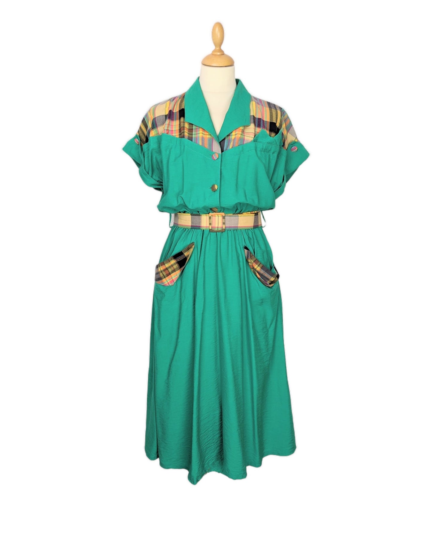 Robe tartan 80s