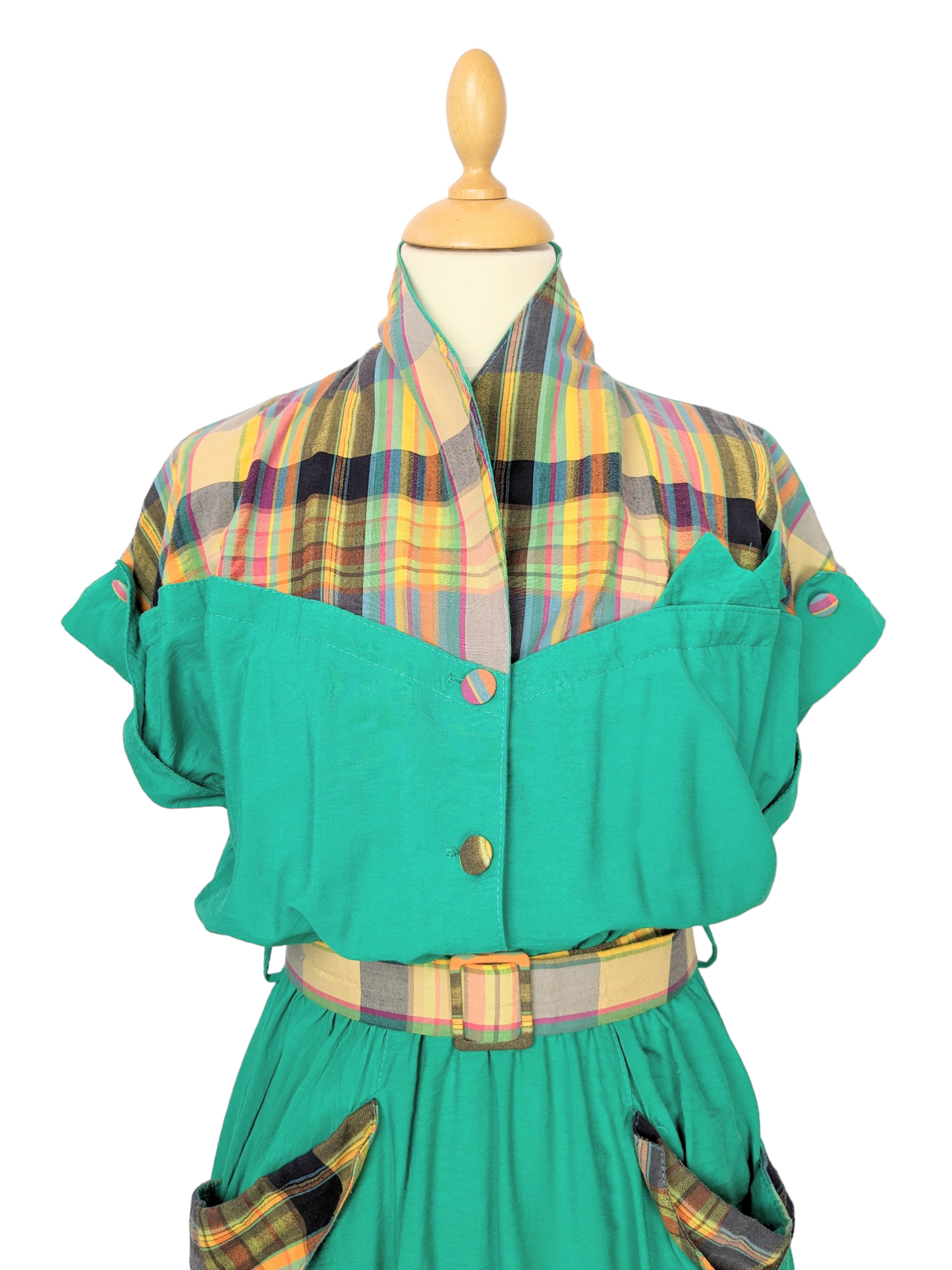 Robe tartan 80s
