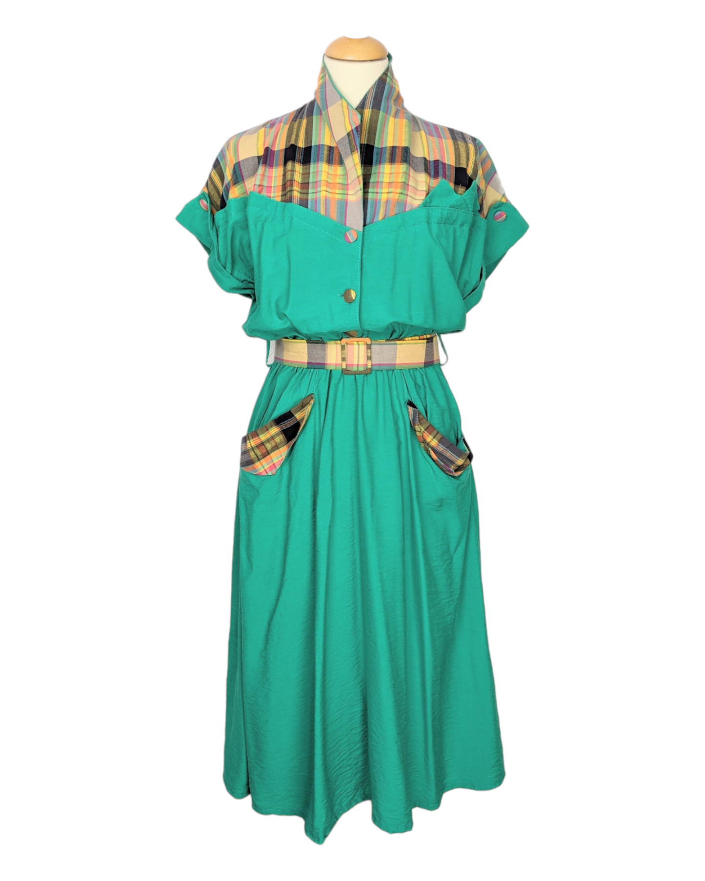 Robe tartan 80s