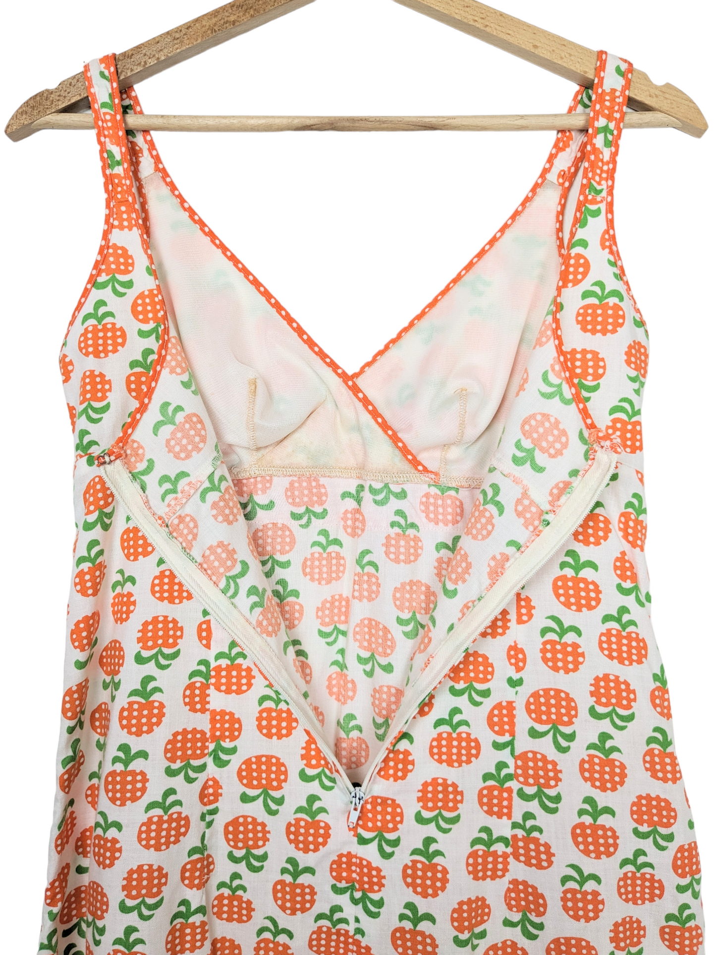Robe mandarine 70s