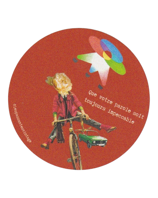 Autocollant "Que votre parole soit toujours impeccable"