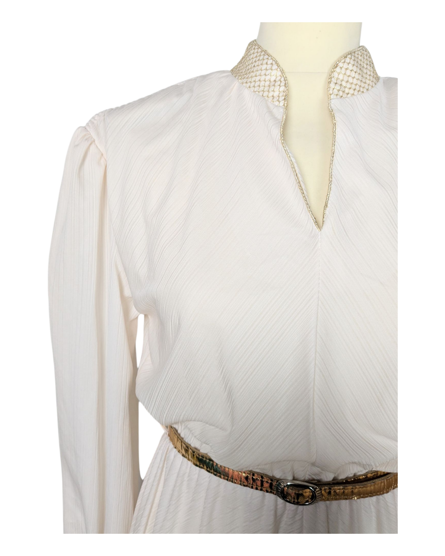 Robe crème 70s