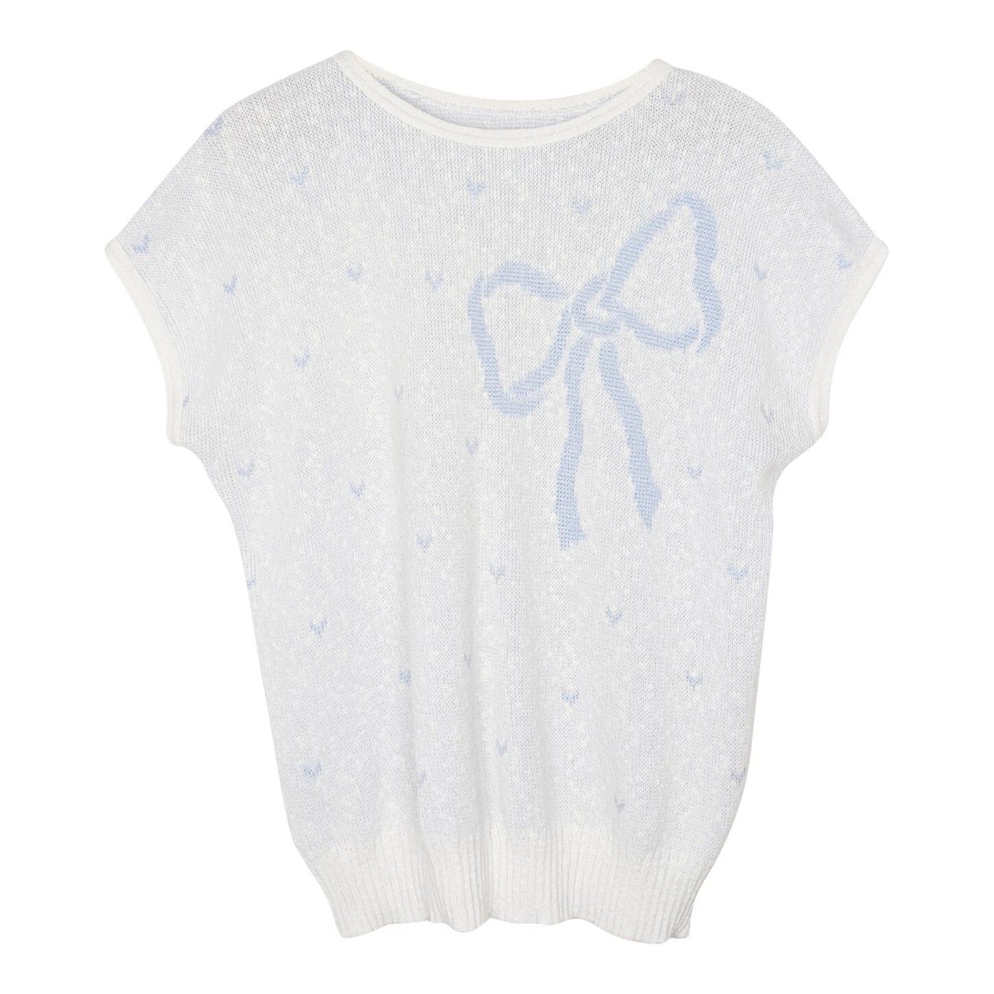 Pull manches courtes Joli Nœud 80s