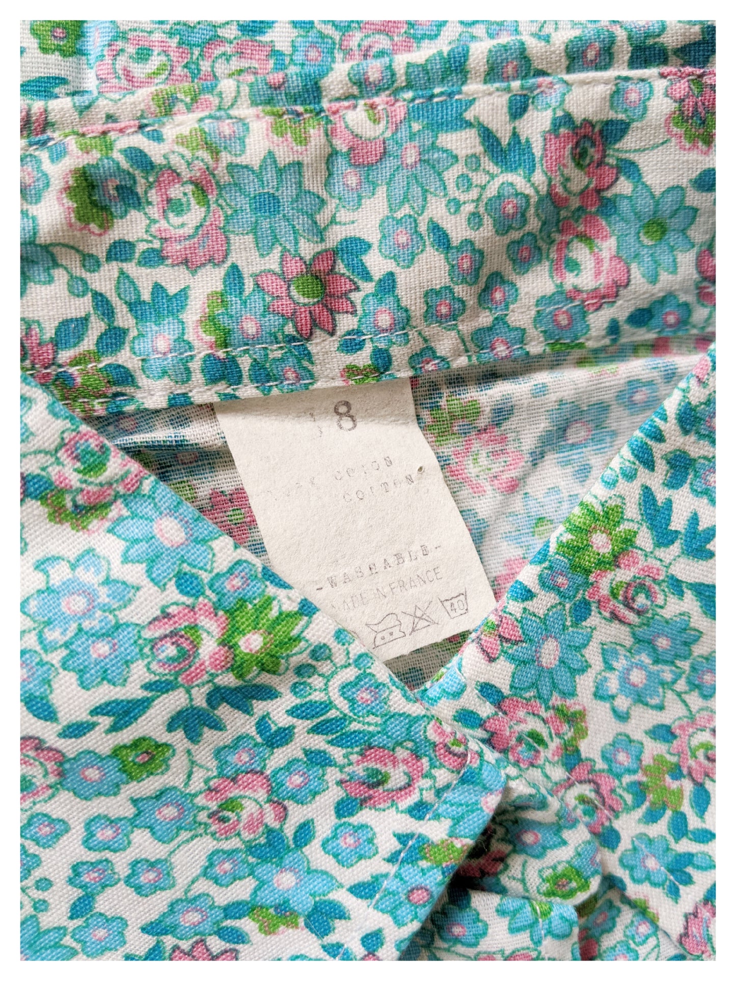 Chemise fleurie 70's